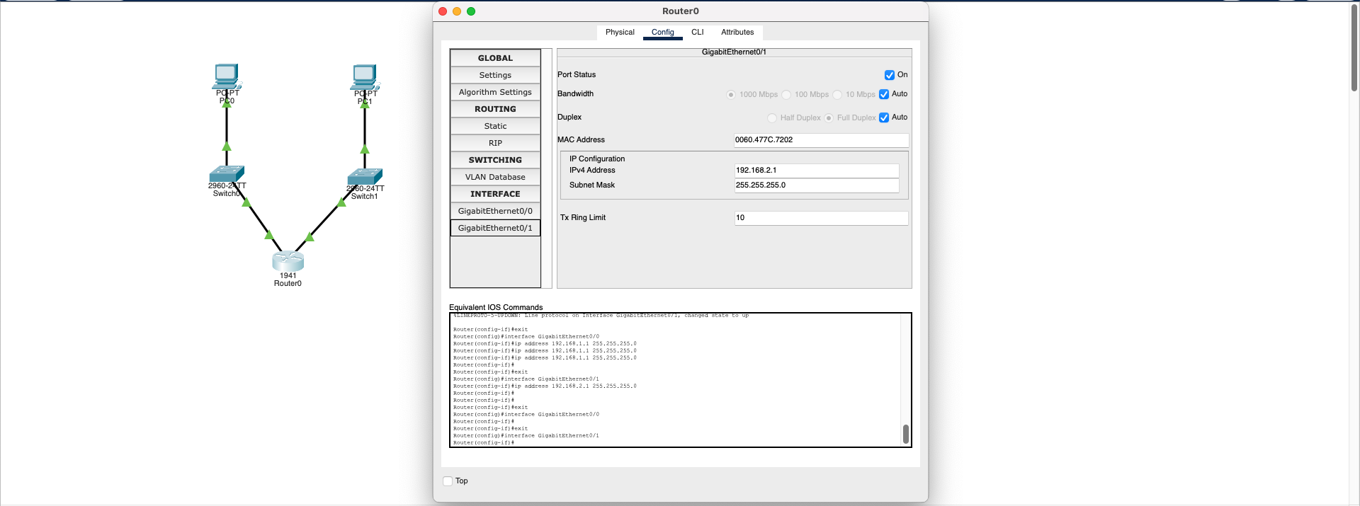 Router Interface 2