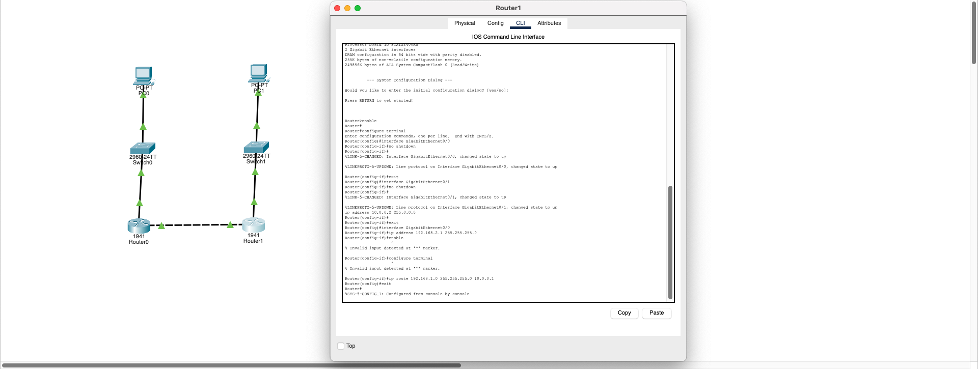 Router1 CLI Config